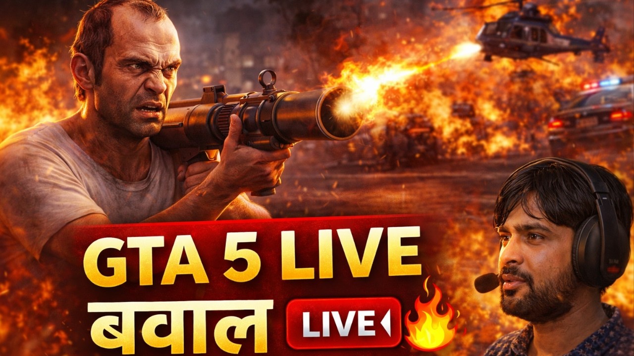 GTA 5 LIVE 🔴 Non Stop 5 Star Wanted Level | Police Can’t Stop Me #GTA5Live #GTAV #GamingLive
