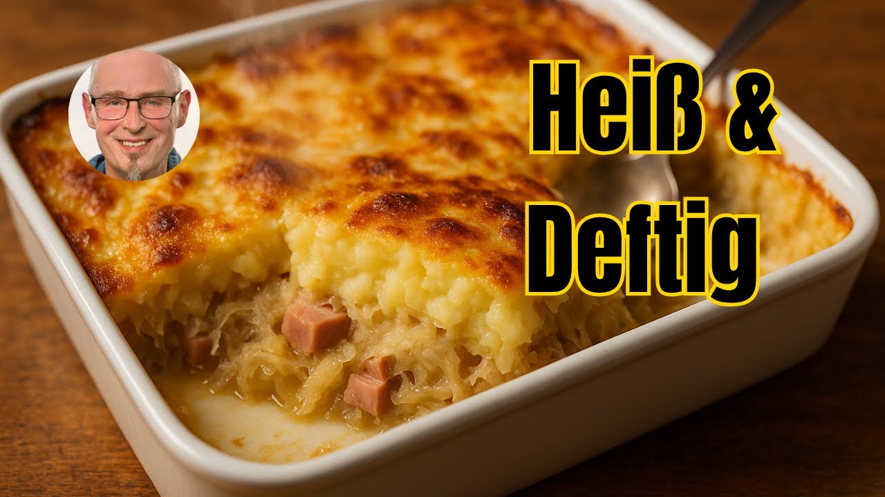 Sauerkraut-Kassler-Auflauf mit Kartoffeln 🥔🔥 | Deftig, cremig & richtig lecker! | Feierabendküche