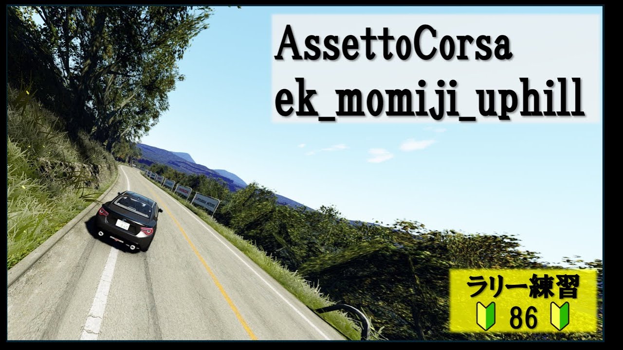 【AssettoCorsaラリー練習】栃木 もみじライン（上り）　4:15:669