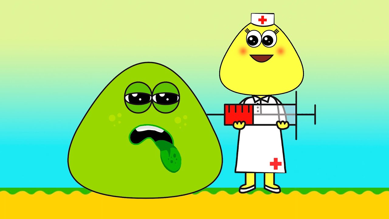 POU ESTÁ COM DOR DE BARRIGA | Pou Vlogs