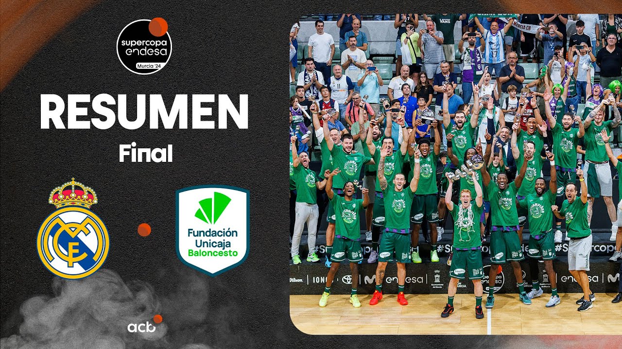 Real Madrid - Unicaja (80-90) RESUMEN | Supercopa Endesa 2024