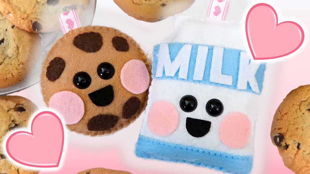 Cookie & Milk Friendship Plush Tutorial 🍪💕🥛 | Easy & Cute Felt Food Craft