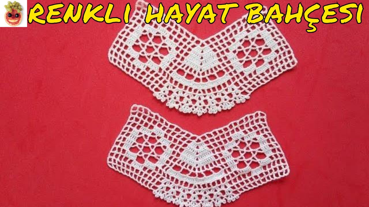 Dantel Mutfak Takımı / Peçete Uç Danteli  -  Anlatımlı Yapılışı  -  Örgü Dantel Oya El İşi