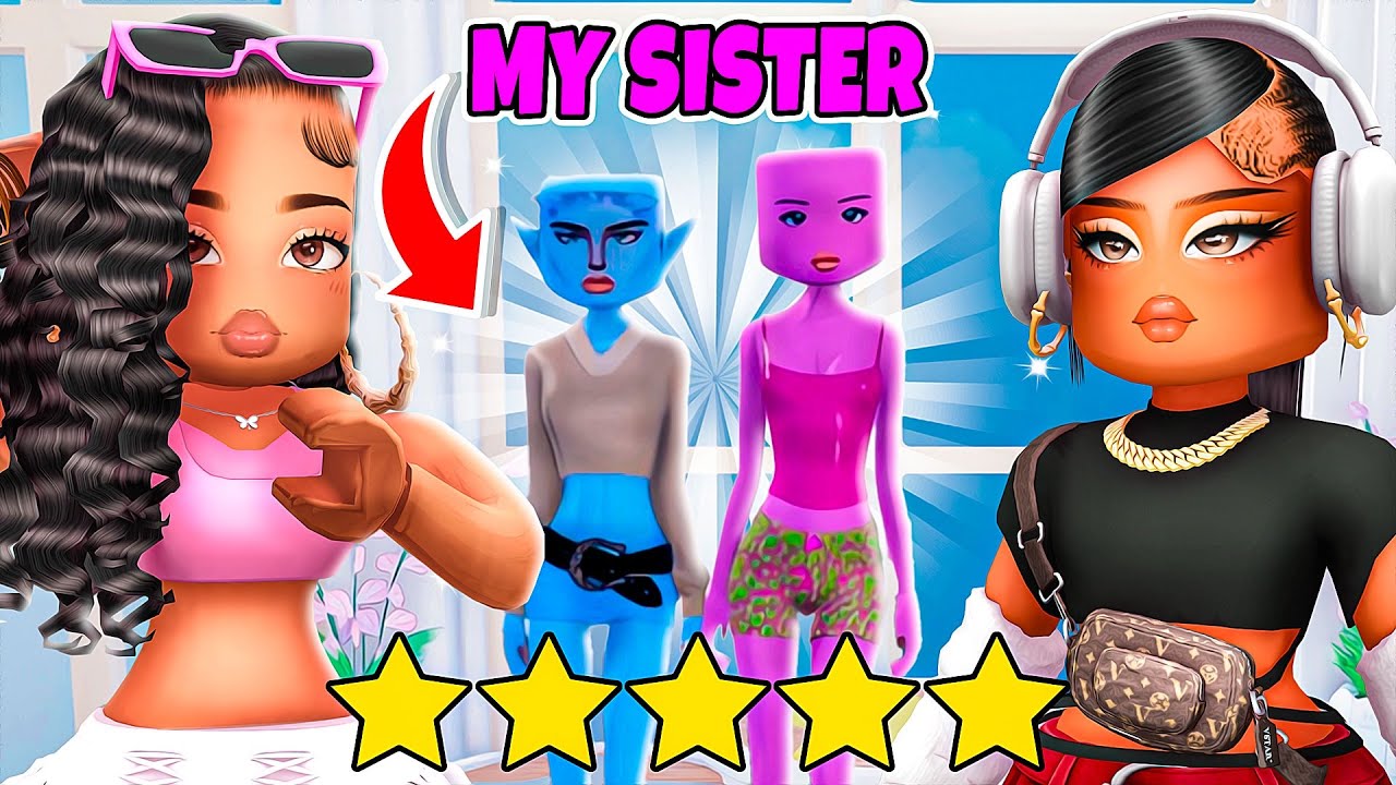 My SISTER PLAYS Dress To Impress For The FIRST Time!