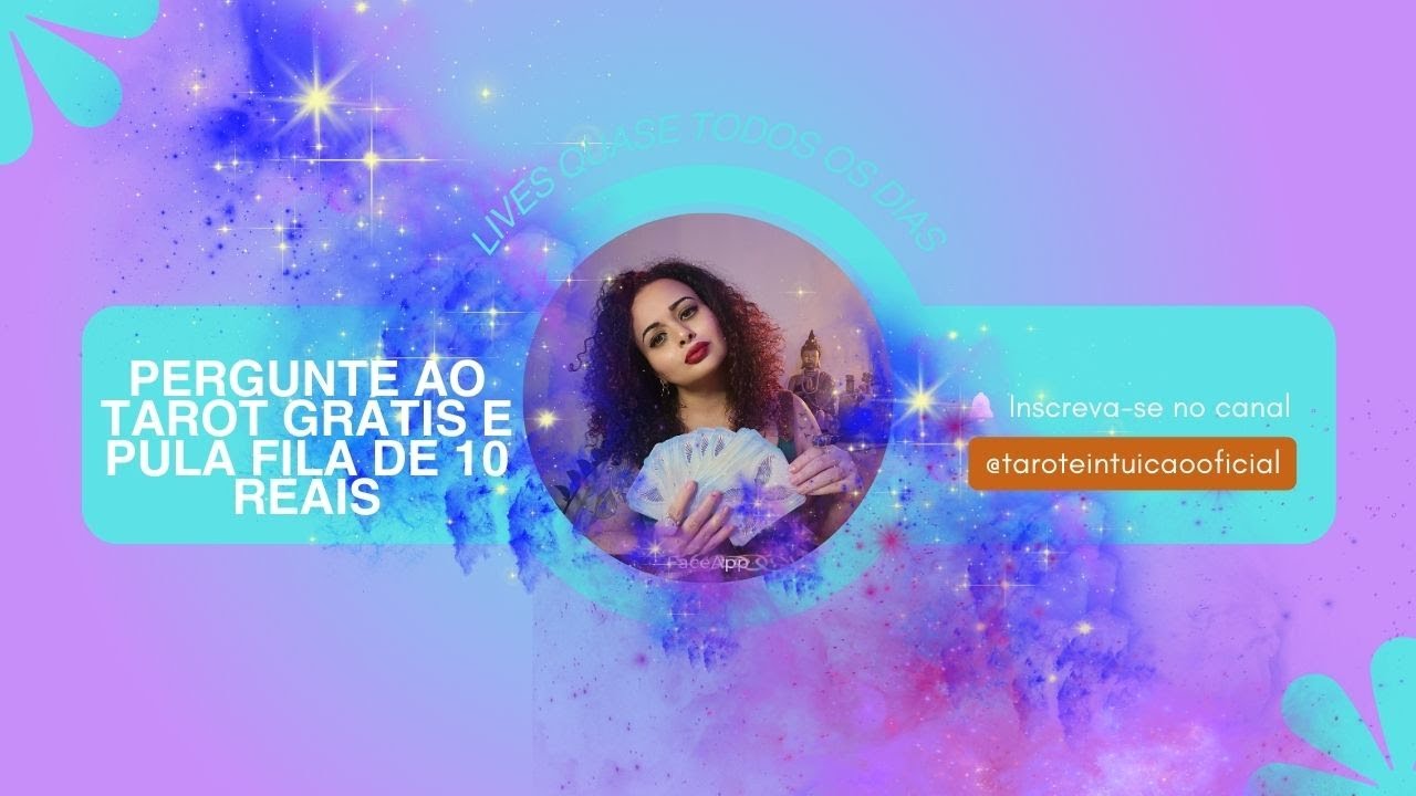 LIVE DE PERGUNTAS AO TAROT GRATIS E PULA FILA DE 10 REAIS!