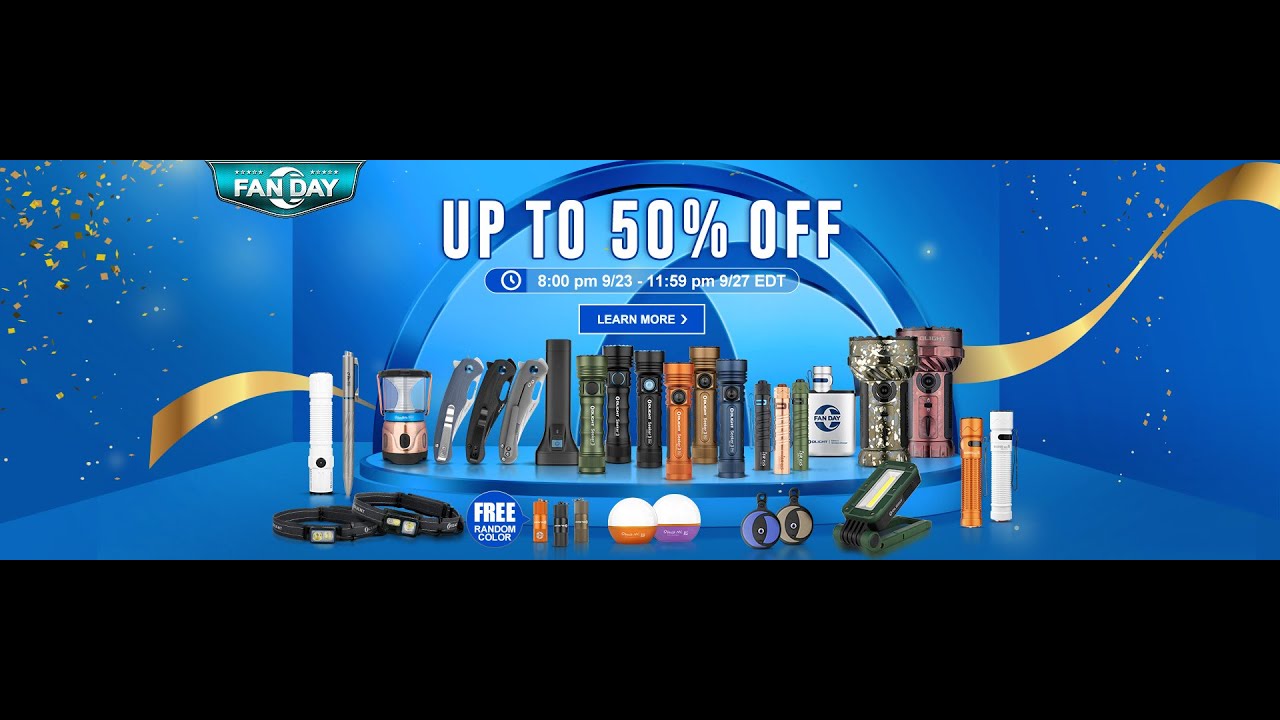 Olight Flash Sale Up to 50% off! Crazy Sales!