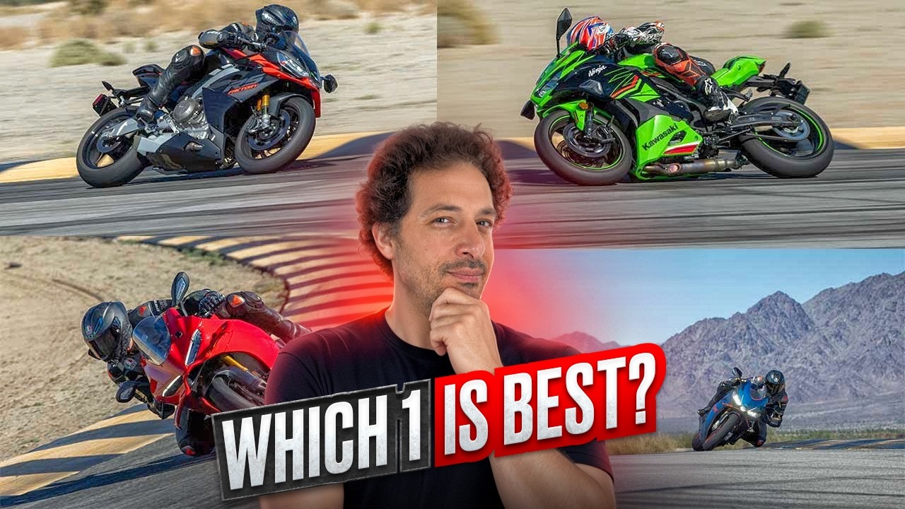 STRZELANINA: Aprilia RS660 Factory kontra RSV4 kontra Ducati Panigale V4S kontra Kawasaki Ninja Z...