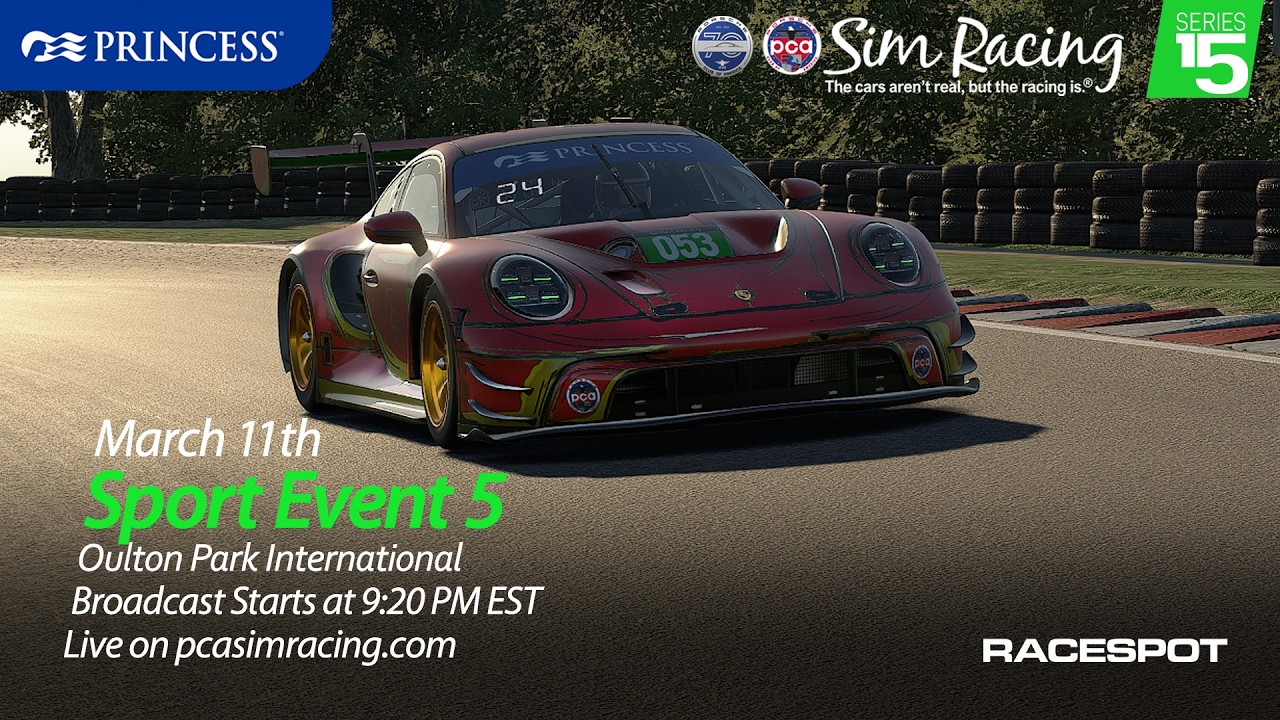 PCA Sim Racing Series 15 | Event 5 | Sport Class at Oulton Park