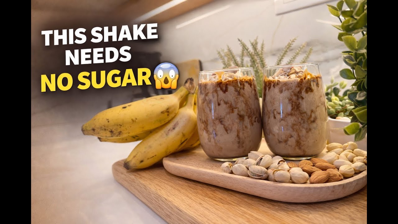 Stop Adding Sugar! Banana Dry Fruit Milkshake That’s Naturally Sweet
