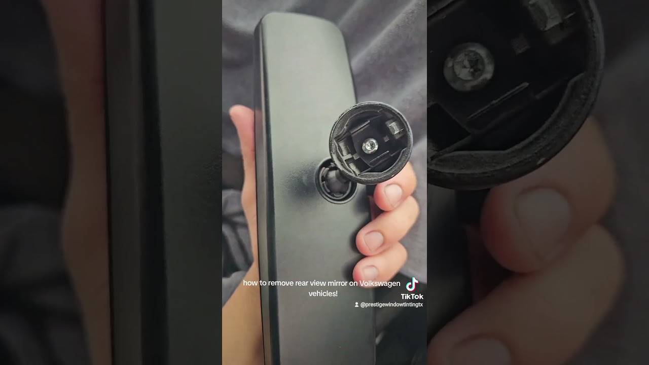 how to remove rear view mirror from Volkswagen vehicles  windshield.