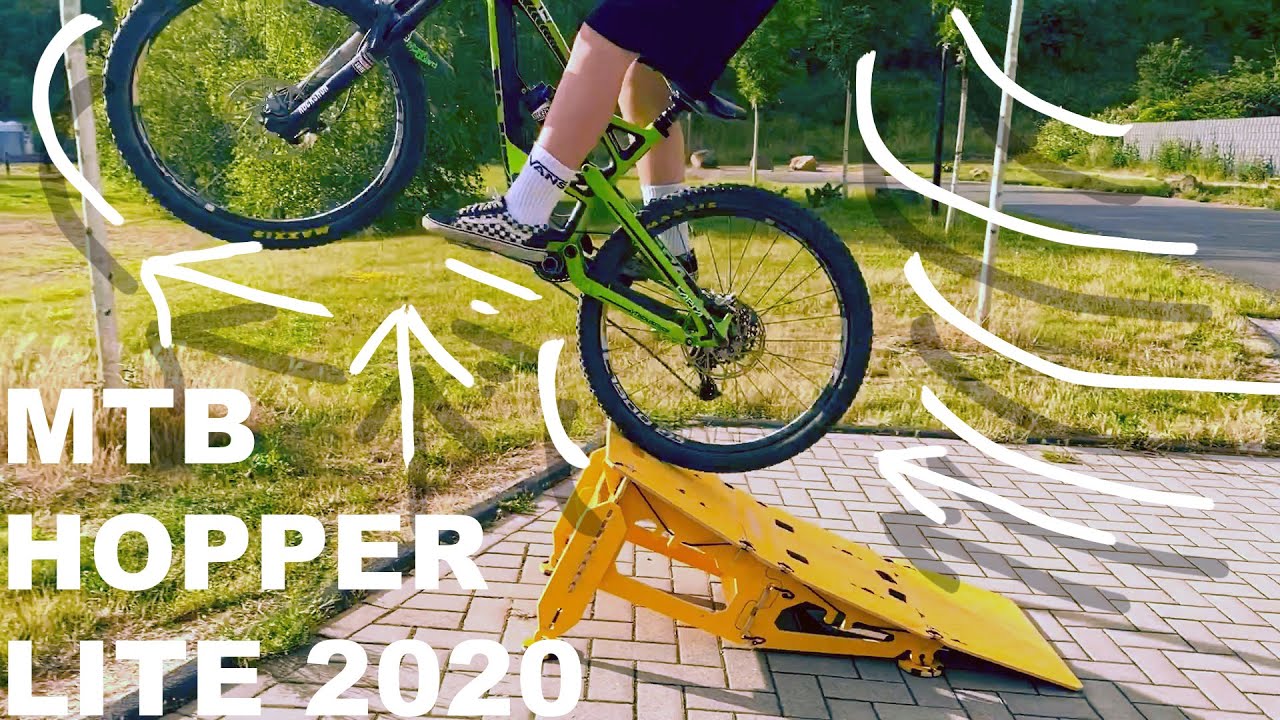 MTB Hopper Ramp Lite 😍  mobile MTB Hopper BMX Schanze im Test 🤟