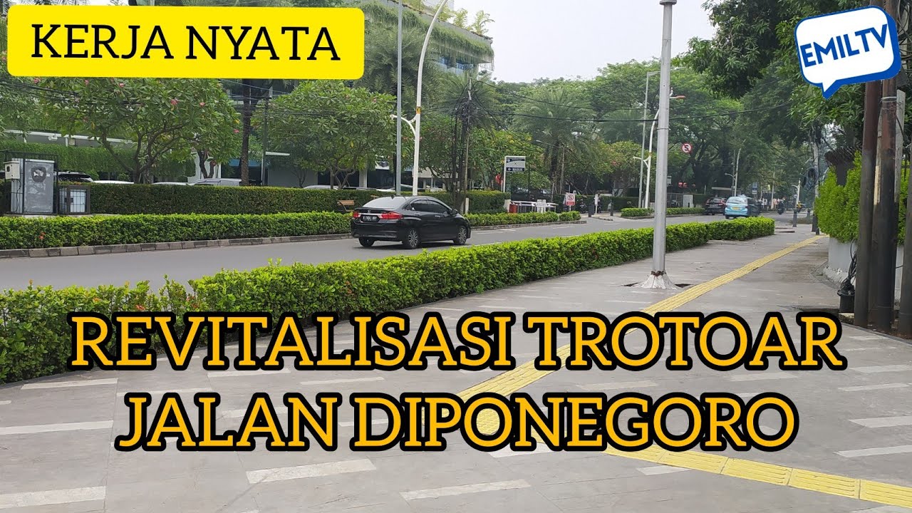 Revitalisasi Trotoar Jalan Diponegoro