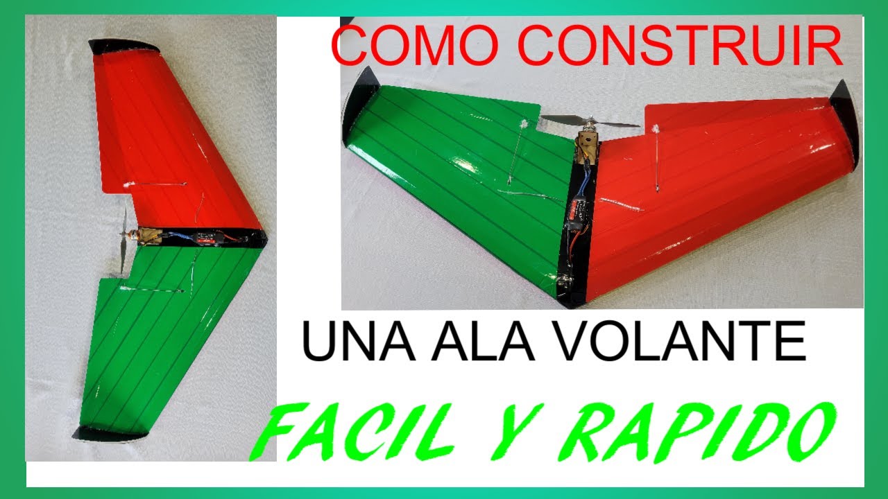 COMO HACER UNA ALA VOLANTE FACIL Y RAPIDO (FT VERSA WING)