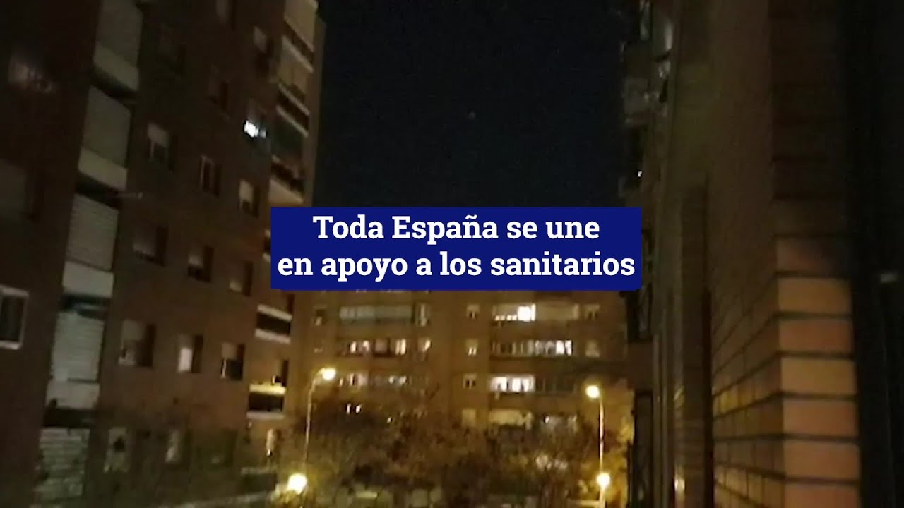 Aplauso masivo para los sanitarios