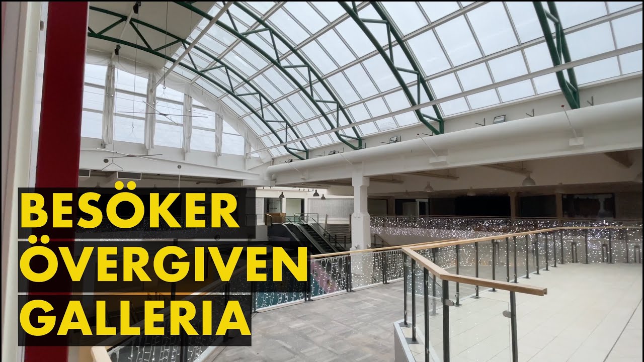 Besöker övergiven galleria