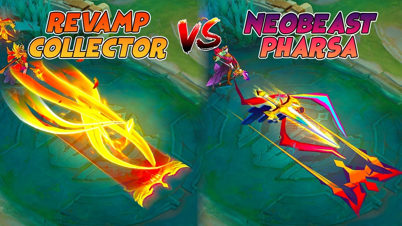 Сравнение скинов Pharsa Revamp Empress Phoenix Collector и Neobeast