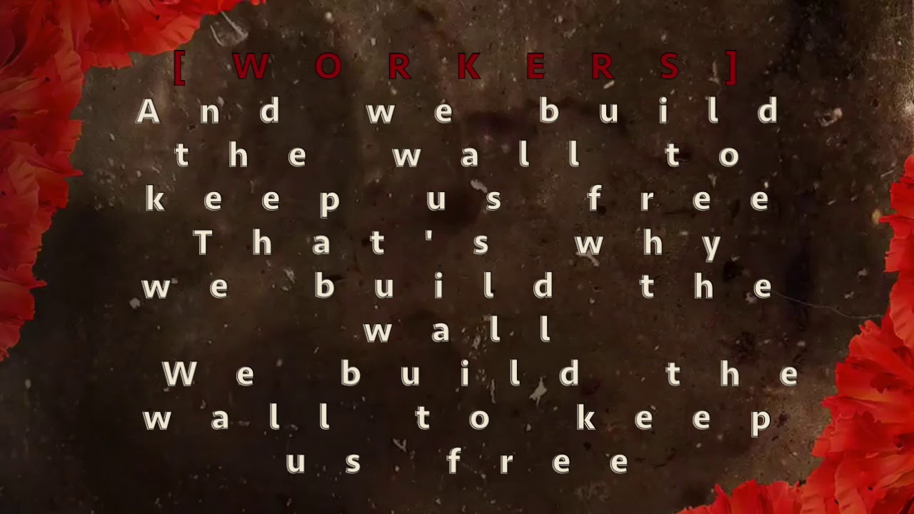 Hadestown Original Broadway Cast - Why We Build The Wall - Lyrics