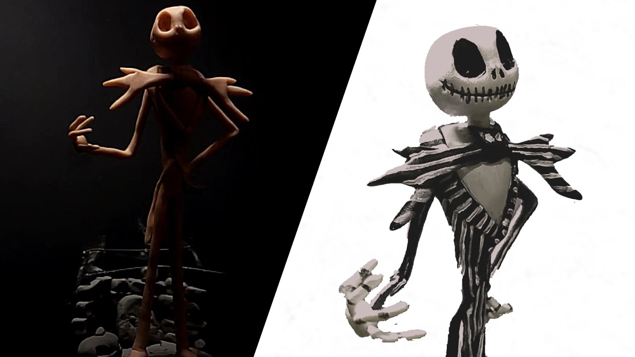 Sculpting JACK SKELLINGTON➤The Nightmare Before Christmas★Polymer Clay Timelapse★Джек скеллингтон