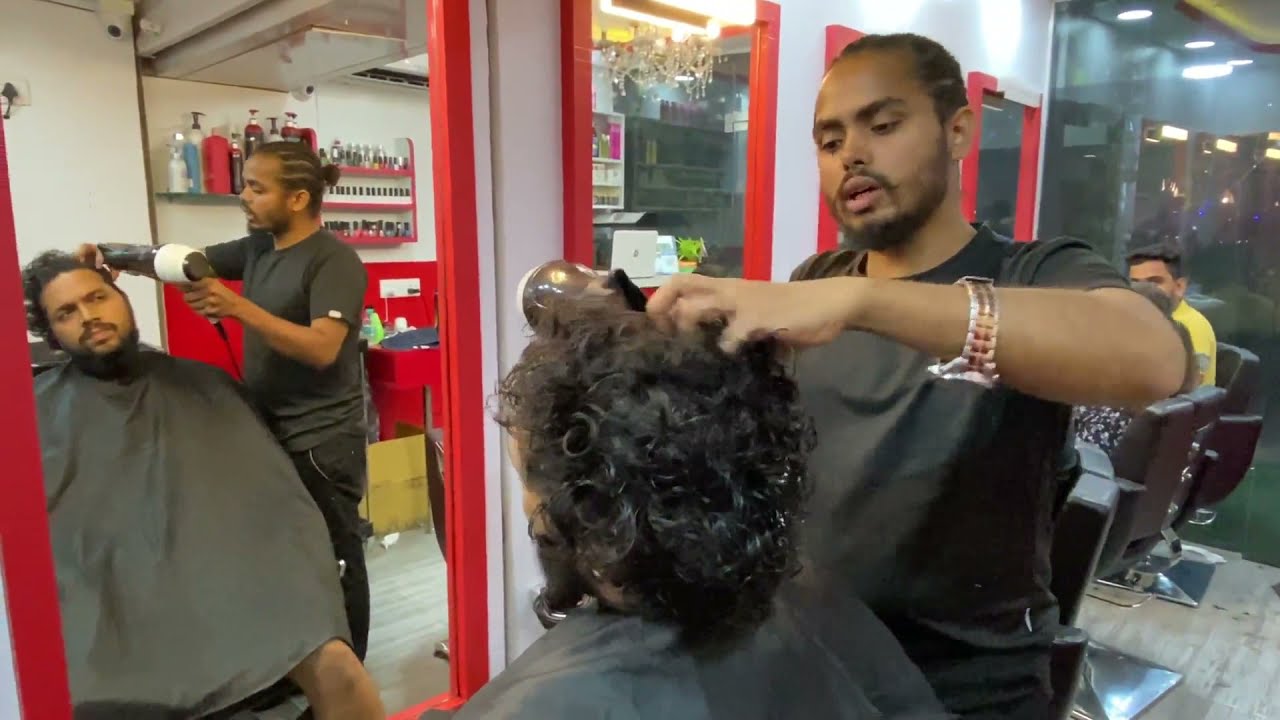 Curly to straight hair Keratin Treatment Transformation | Shanuzz Unisex Salon
