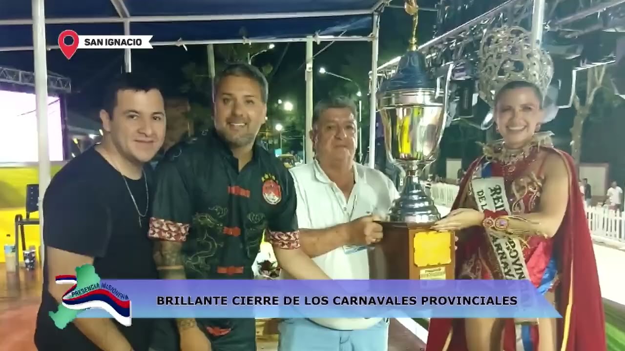 SAN IGNACIO: BRILLANTE CIERRE DE LOS CARNAVALES PROVINCIALES