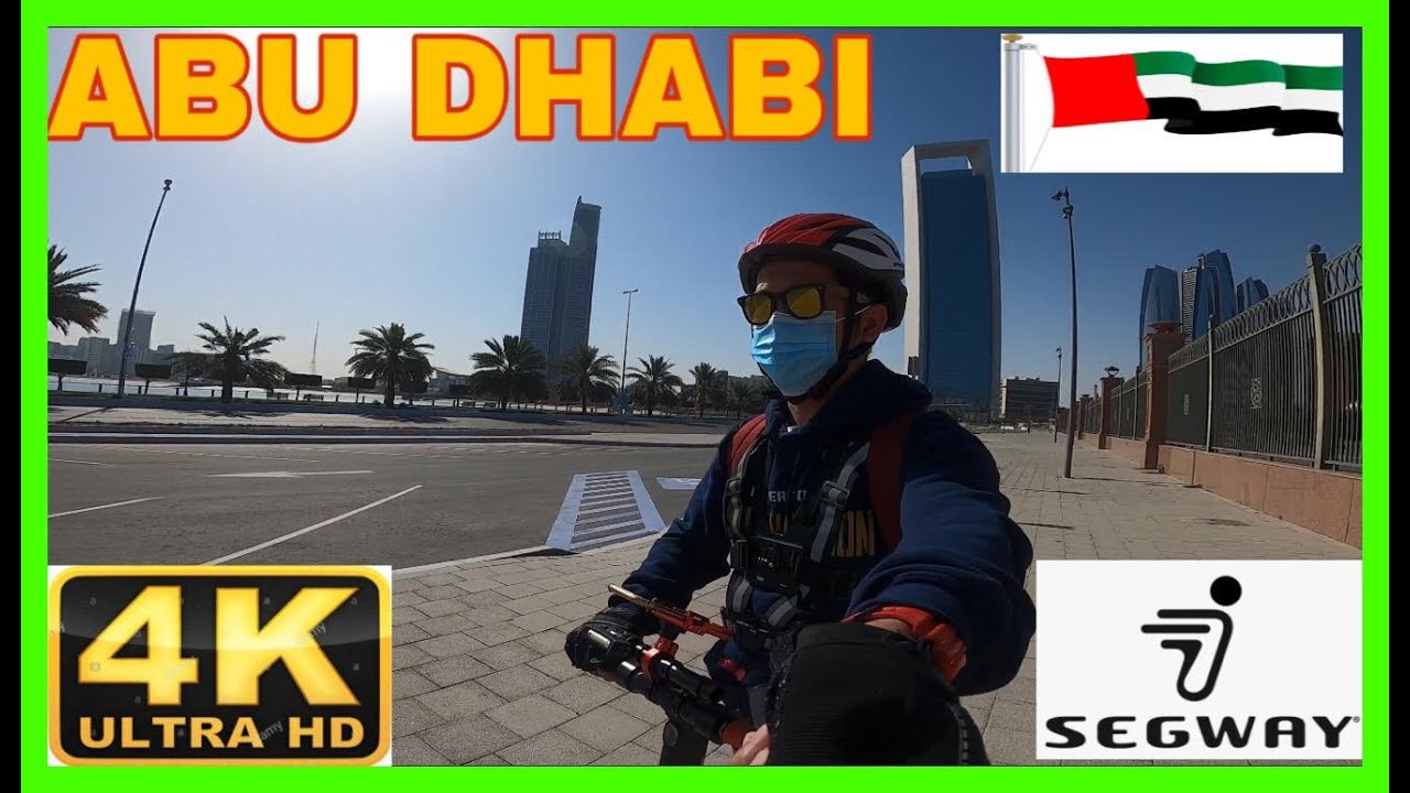 ABU DHABI CITY | UAE |  4K HD | RIDE W/ NINEBOT ES2  | James Angelo TV | vlog no.7
