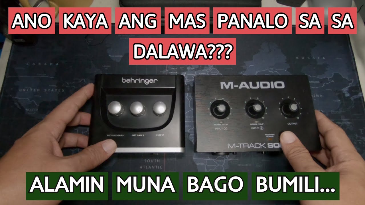 BEHRINGER UM2 VS M-AUDIO M-TRACK SOLO | COMAPARISON. | TEST