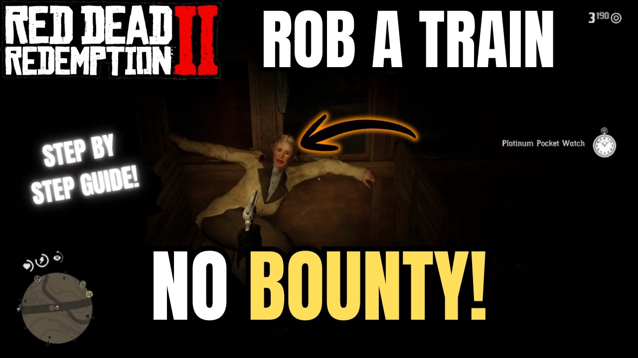 How To Rob A Train With NO BOUNTY In Red Dead Redemption 2 - STEP BY STEP GUIDE!