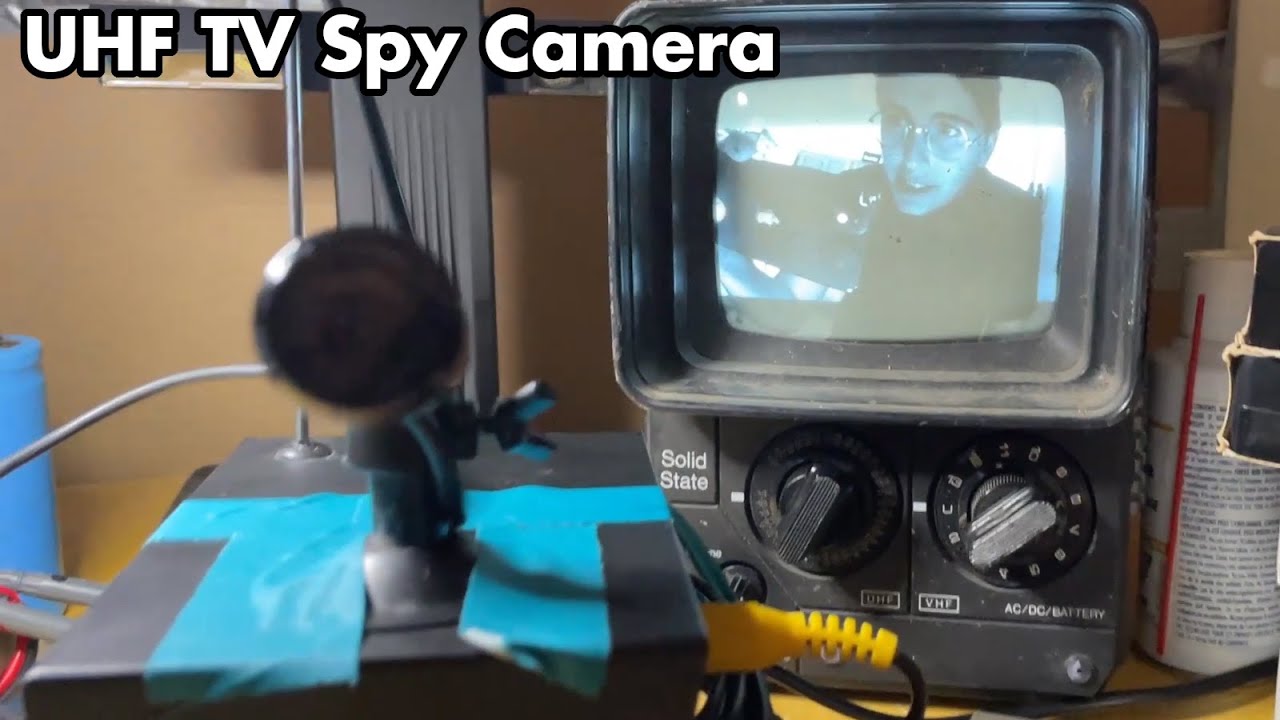 NTSC UHF TV spy camera build version 1 with CVC-130R 