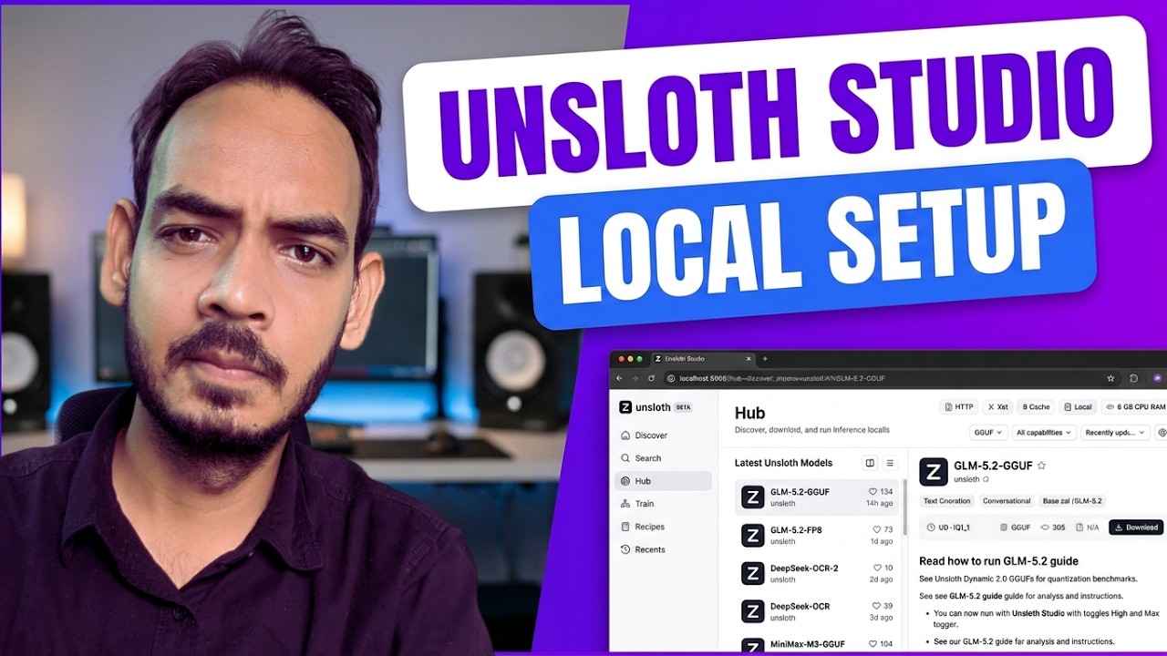 🚀 Настройка Unsloth: локальный запуск LLM | Работа с Unsloth Studio
