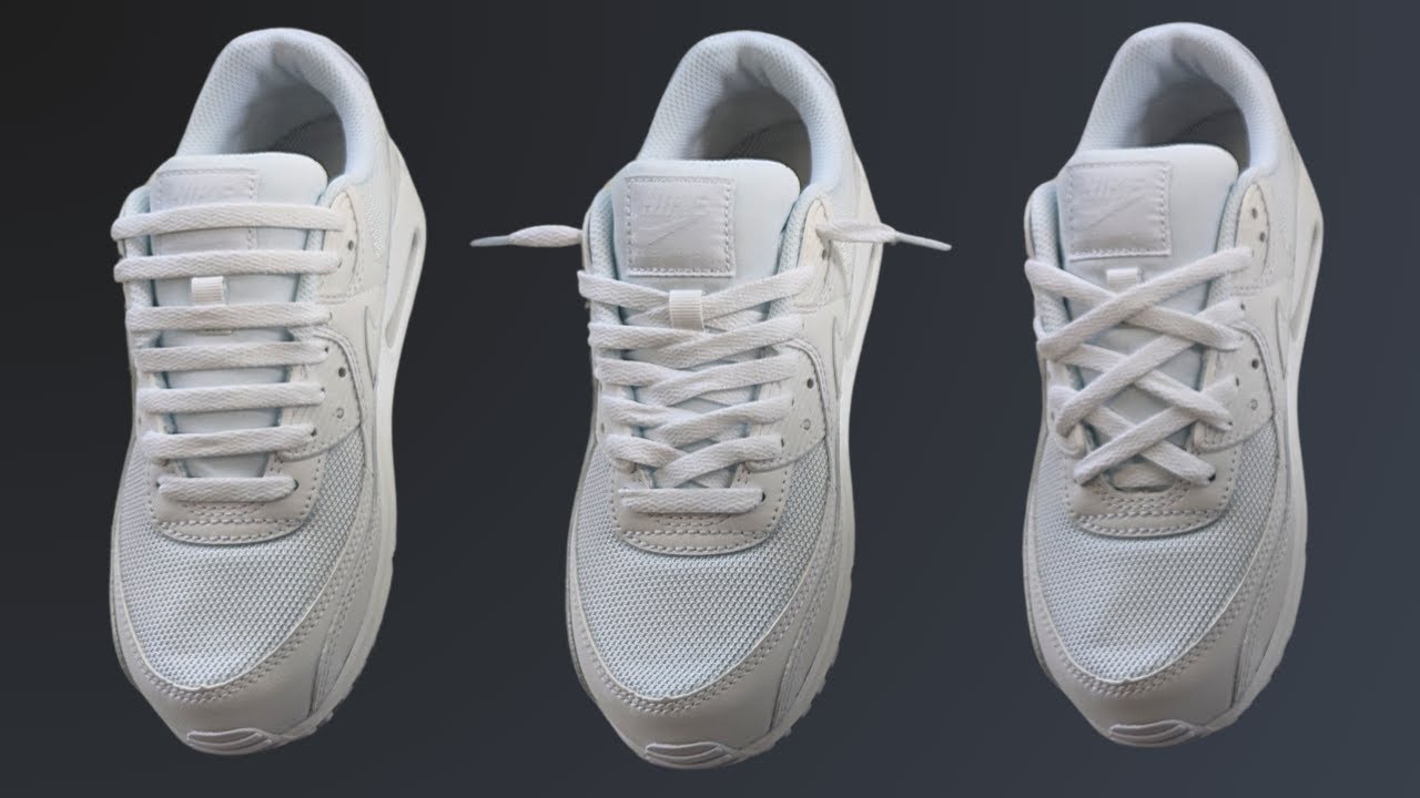 3 COOL WAYS TO LACE NIKE AIR MAX 90s | Air Max 90 Lacing