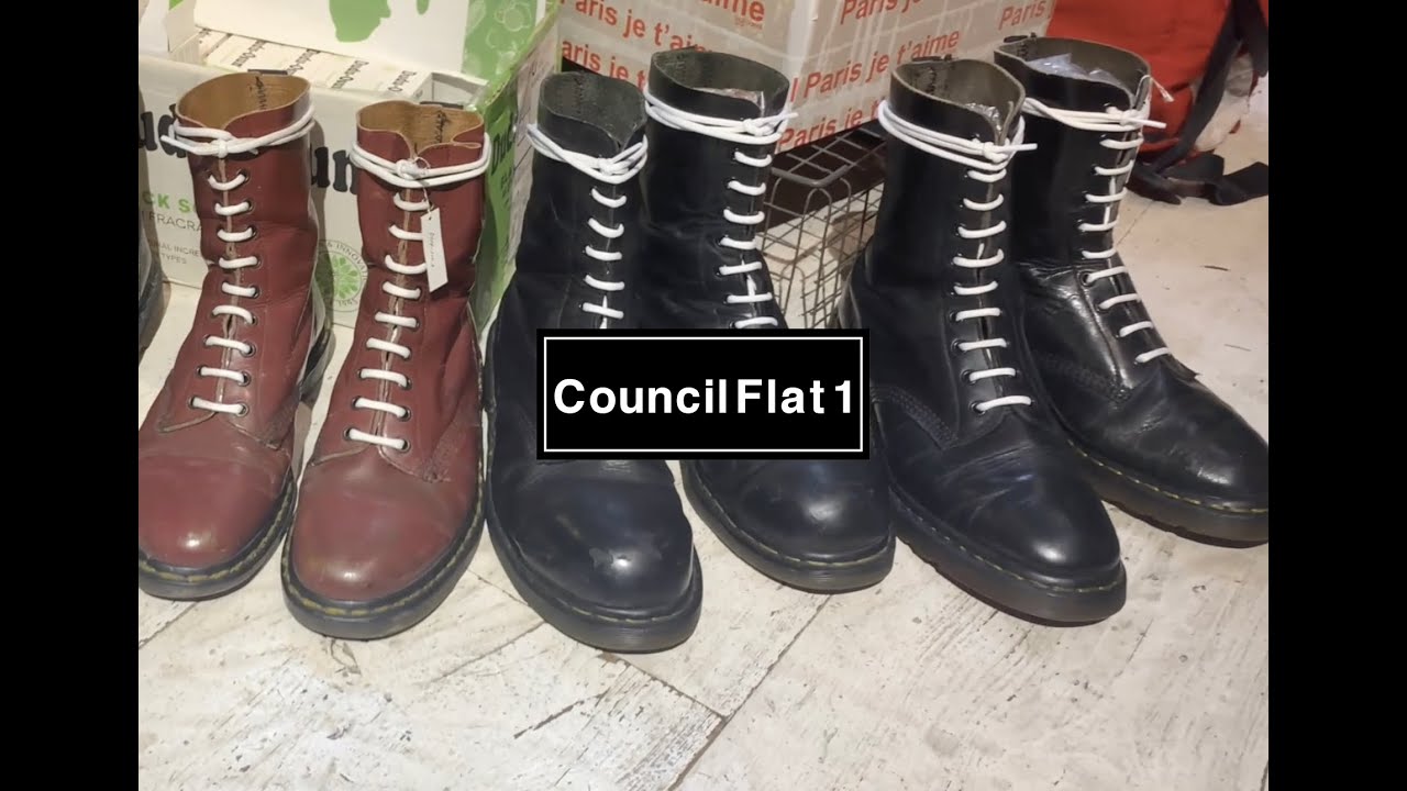 Council Flat 1 REPORT / VINTAGE Dr.Martens(ドクターマーチン) 10HOLE BOOTS