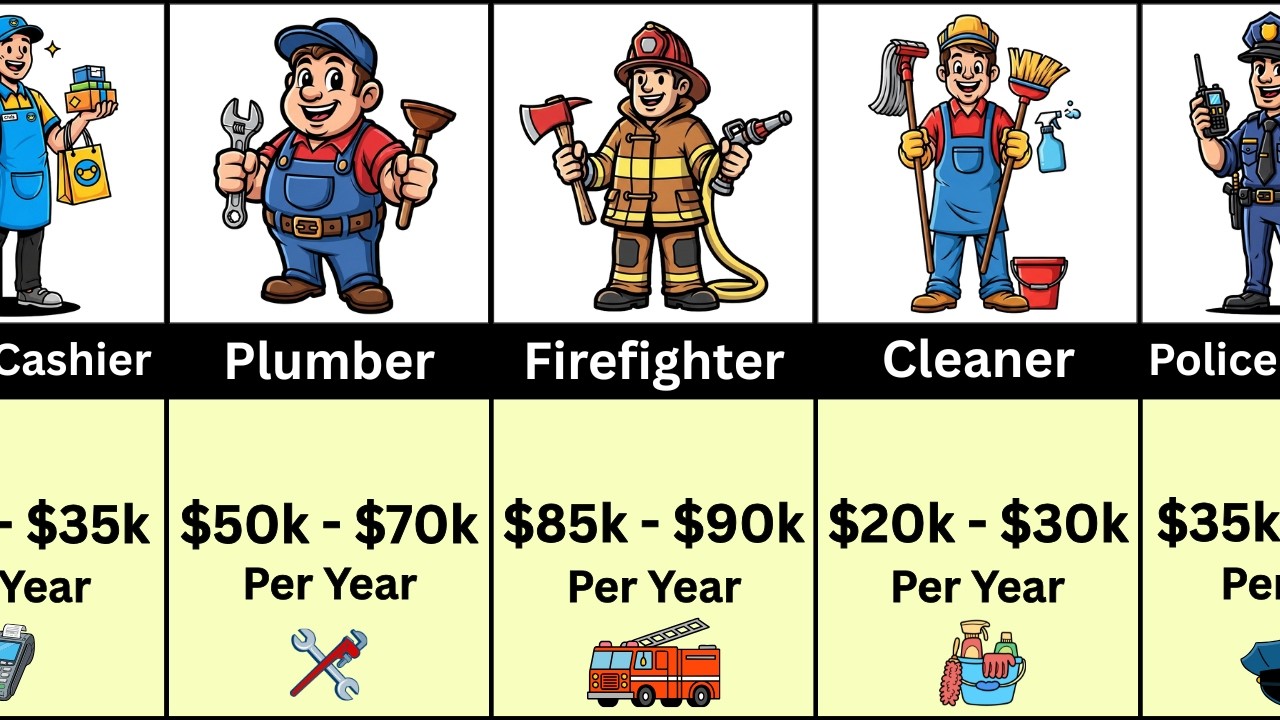 Salary Comparison  Different Jobs From Minimum