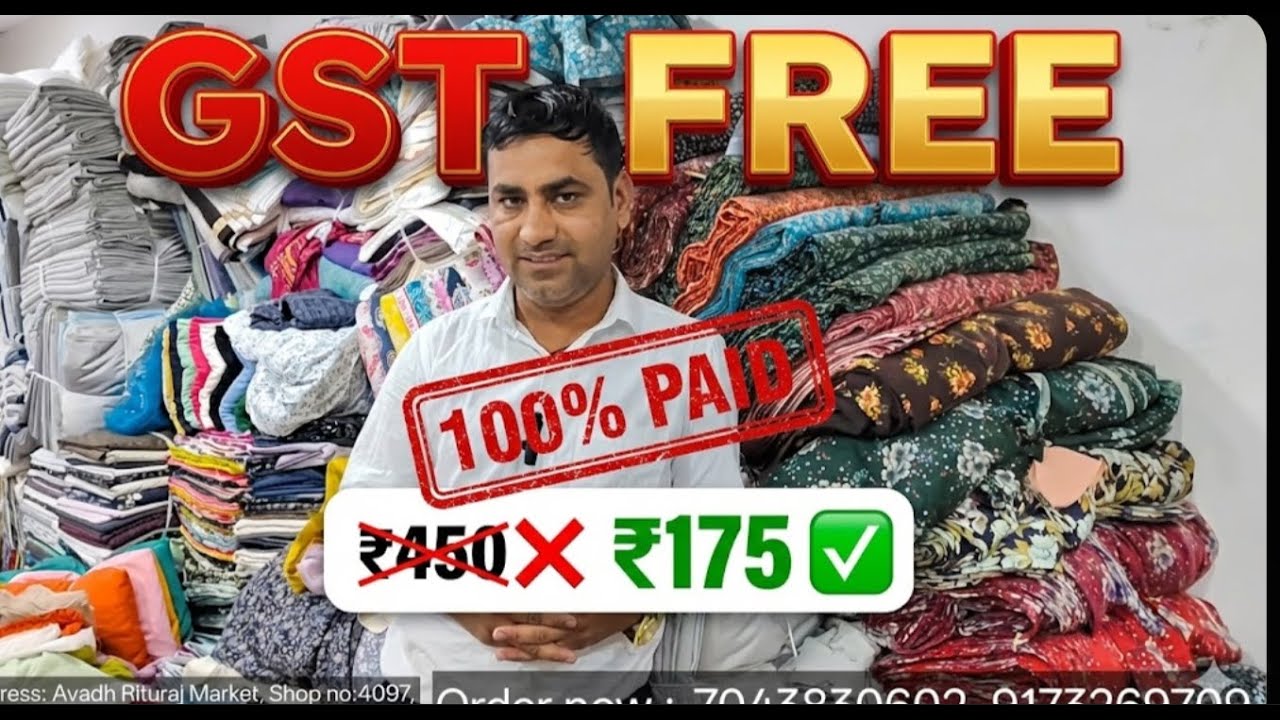 Call 7043830602, 🤫GST Hum Bharenge! | 450 Kg mall 😱Limited Stock | Rayon, Muslin, Cotton Ka Toofan!