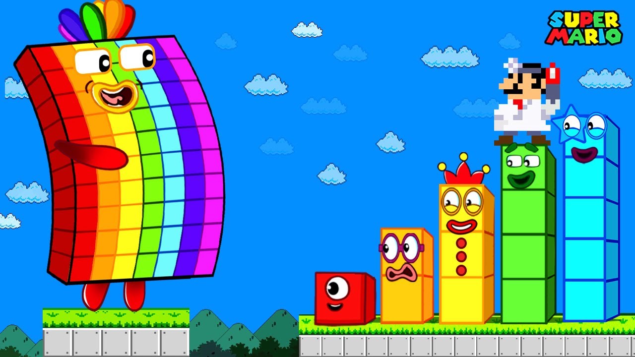 Finish The Pattern! Doctor Mario Falls Into A Rainbow maze NumberBlock | Game Animation