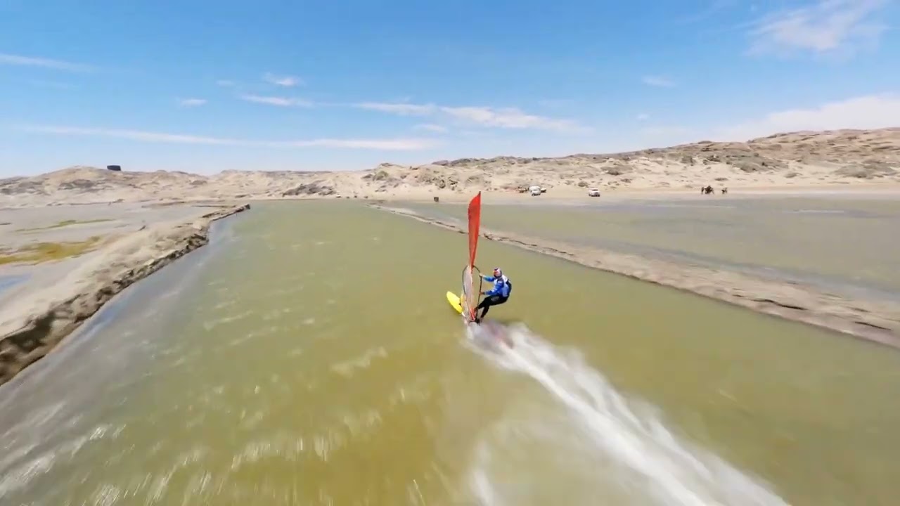 Lüderitz channel - fastest and most dangerous windsurfing channel in the world.