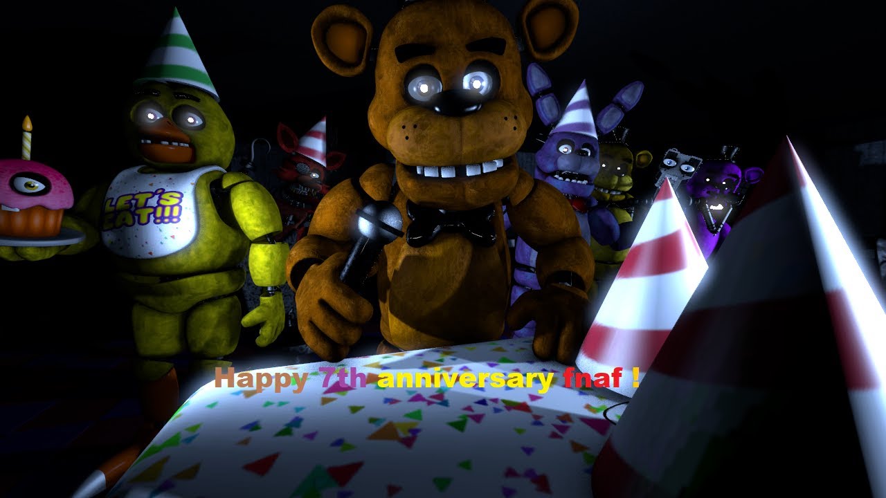 Happy 7th Anniversary FNAF poster