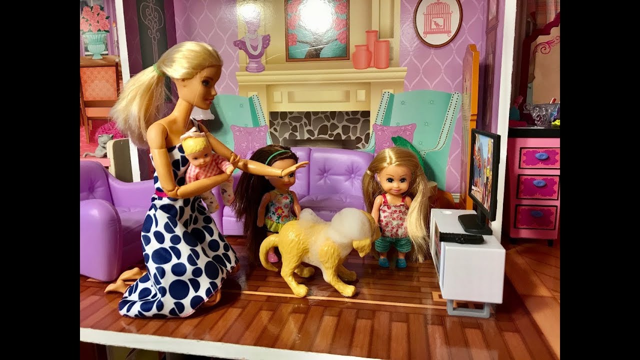 Barbie PUPPY!! Haley and Ally get a Puppy!!