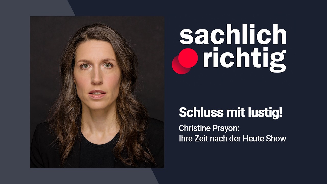 Schluss mit lustig: Christine Prayon - ihre Zeit nach der heute show