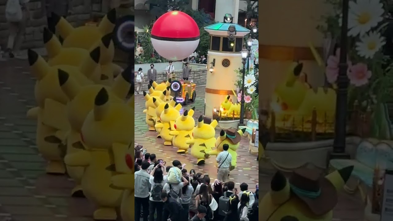 Lotte World Seoul Pikachu dance #lotteworld #pokemon #seoul 