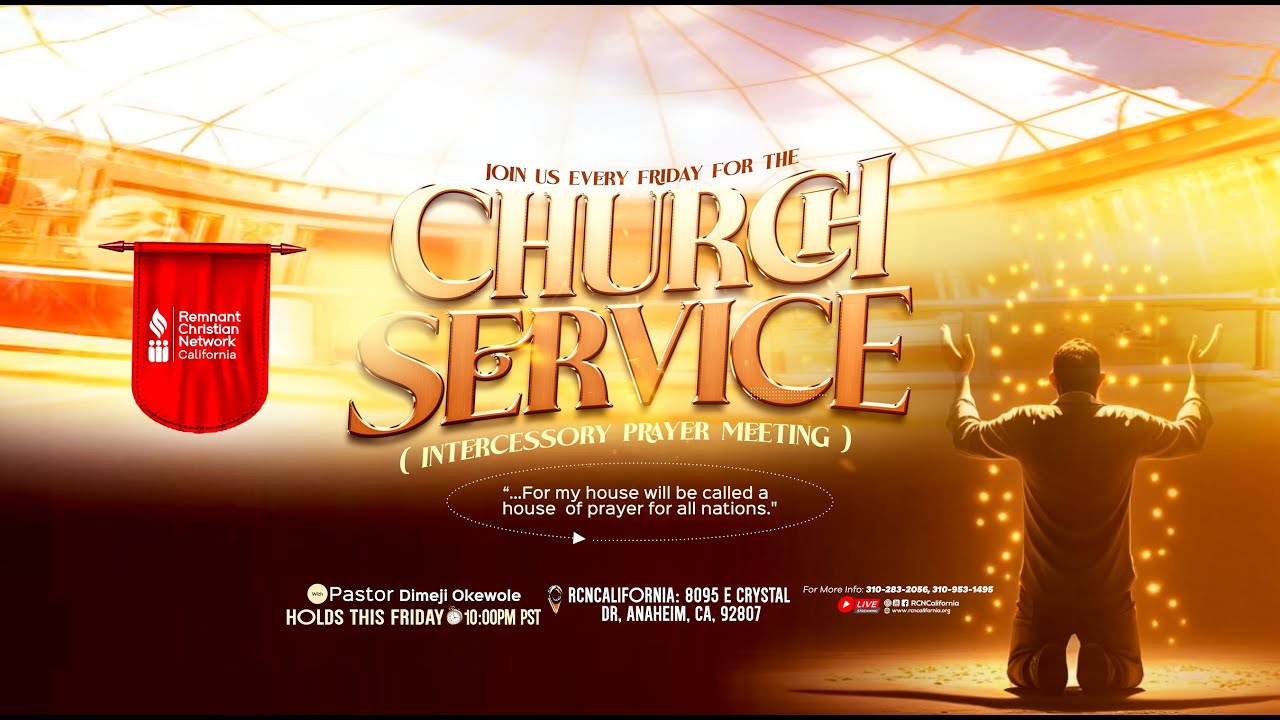 INTERCESSORY PRAYER MEETING || THE CHURCH DAY SERVICE || 12/5/25