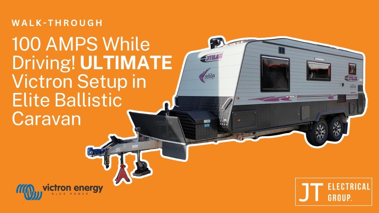 100 AMPS While Driving! ULTIMATE Victron Setup in Elite Balistic Caravan