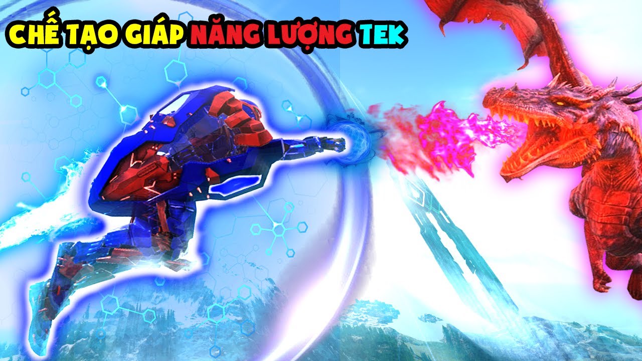 THỬ CHẾ TẠO GIÁP NĂNG LƯỢNG TEK VÀ KẾT HỢP VỚI KIẾM TEK SIÊU MẠNH - ARK:Ragnarok #37 TÝ TIỀN TỈ
