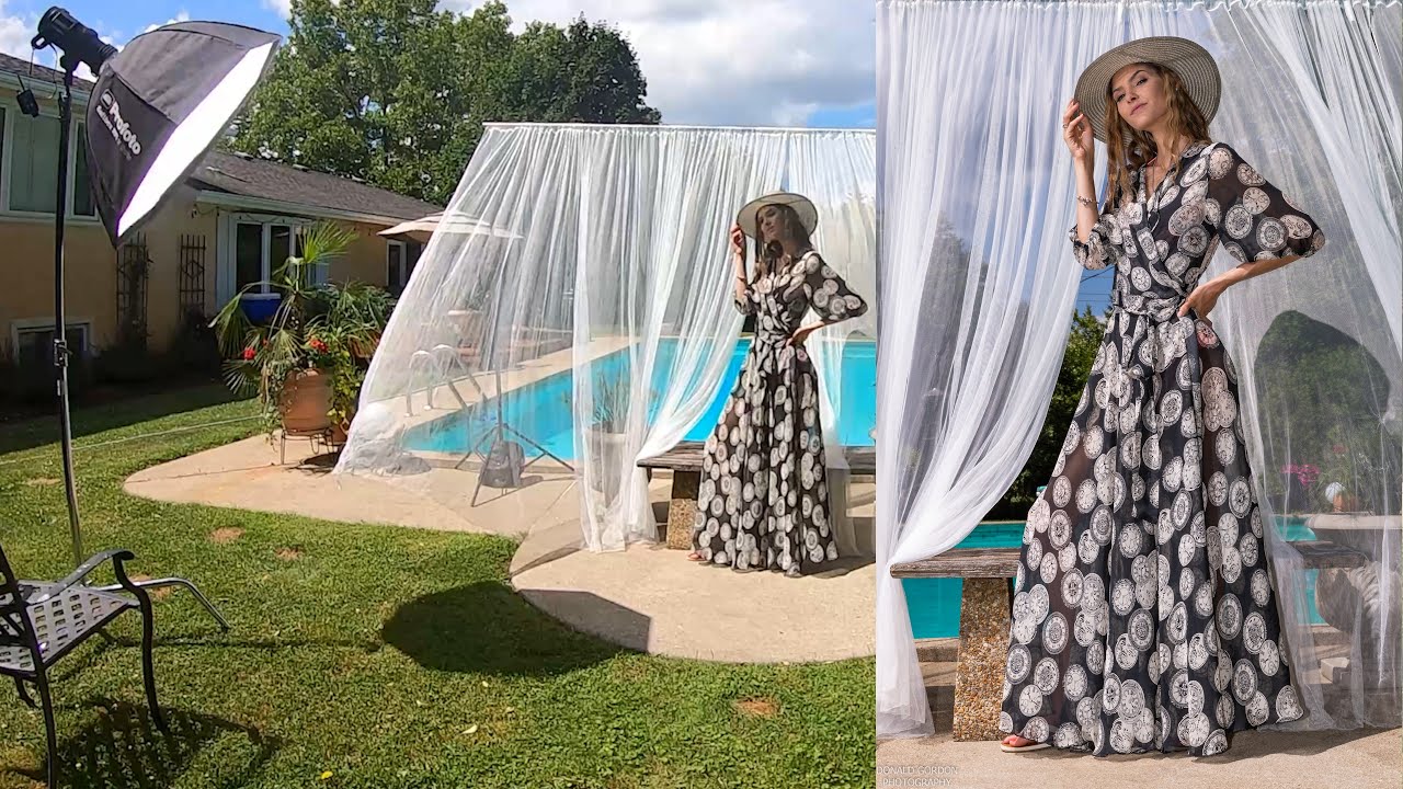 How to use the @profoto B1 for outdoor Pool Shoot Set 1 Part 1