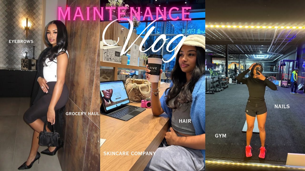 Maintenance Weekly Vlog (Hair, Nails, Eyebrows, Grocery Haul, Skincare Relaunch, etc..)