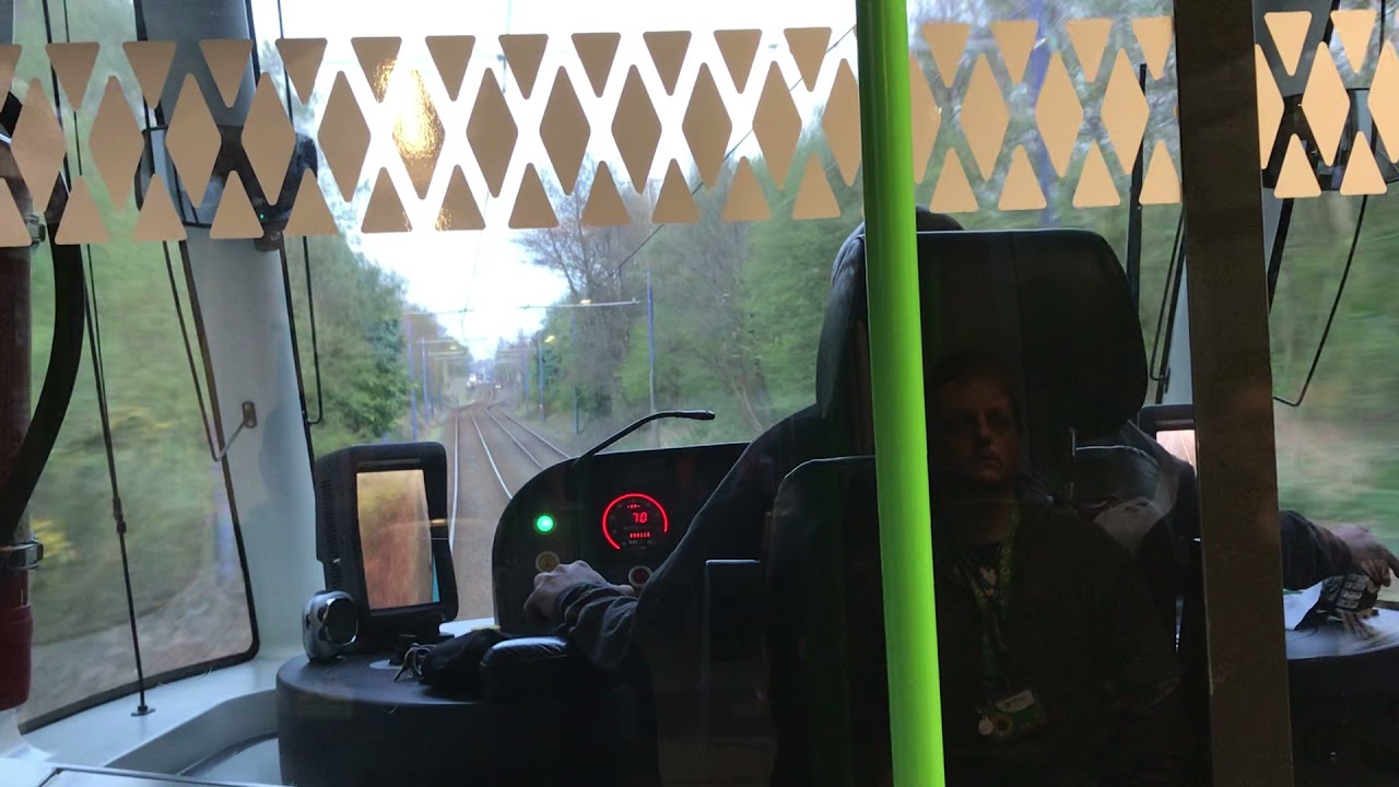 Tram ride from Wolverhampton to Birmingham new street (the bullring)