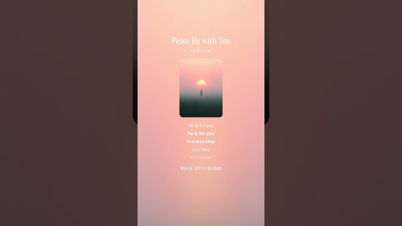 Peace Be with You#christianmusic