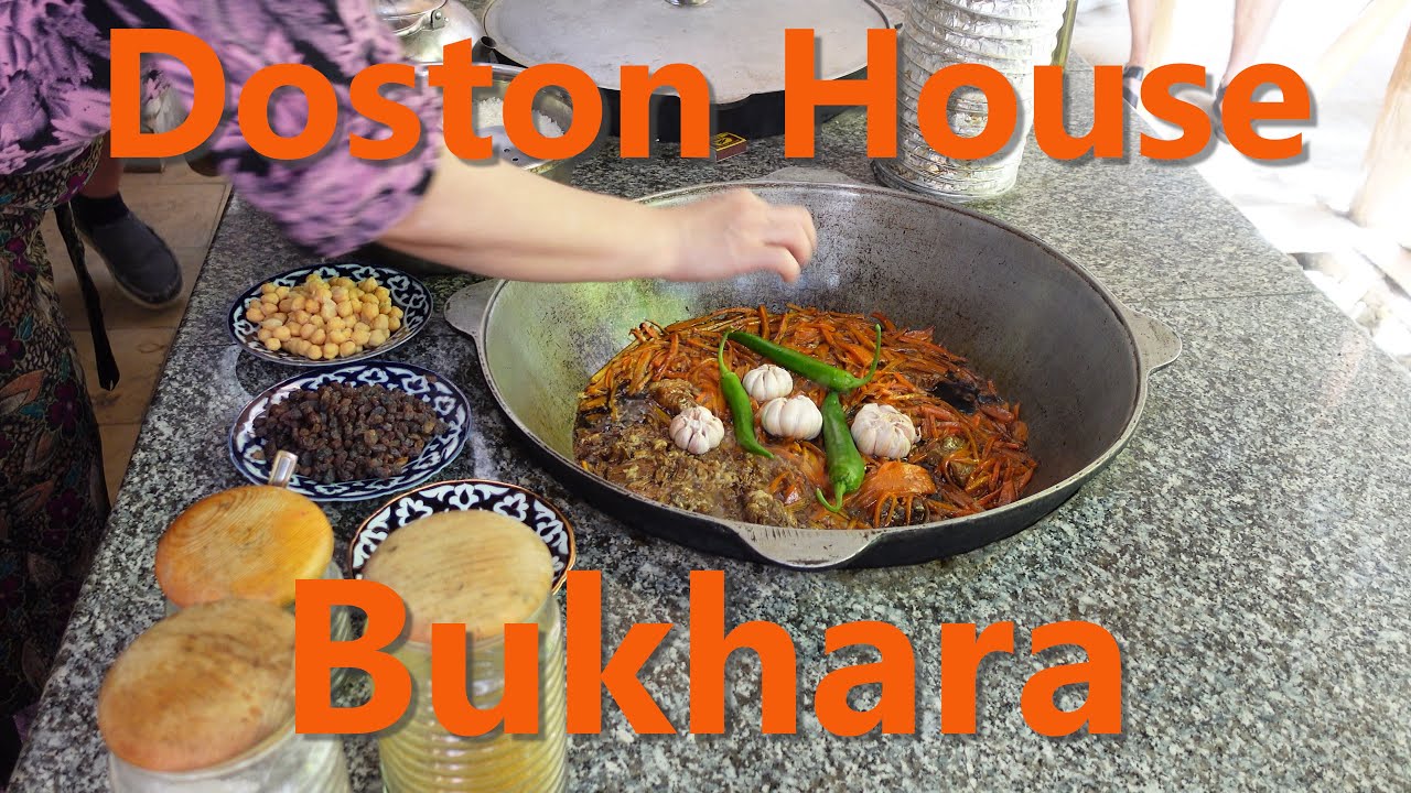 Making Plov in Doston House Bukhara