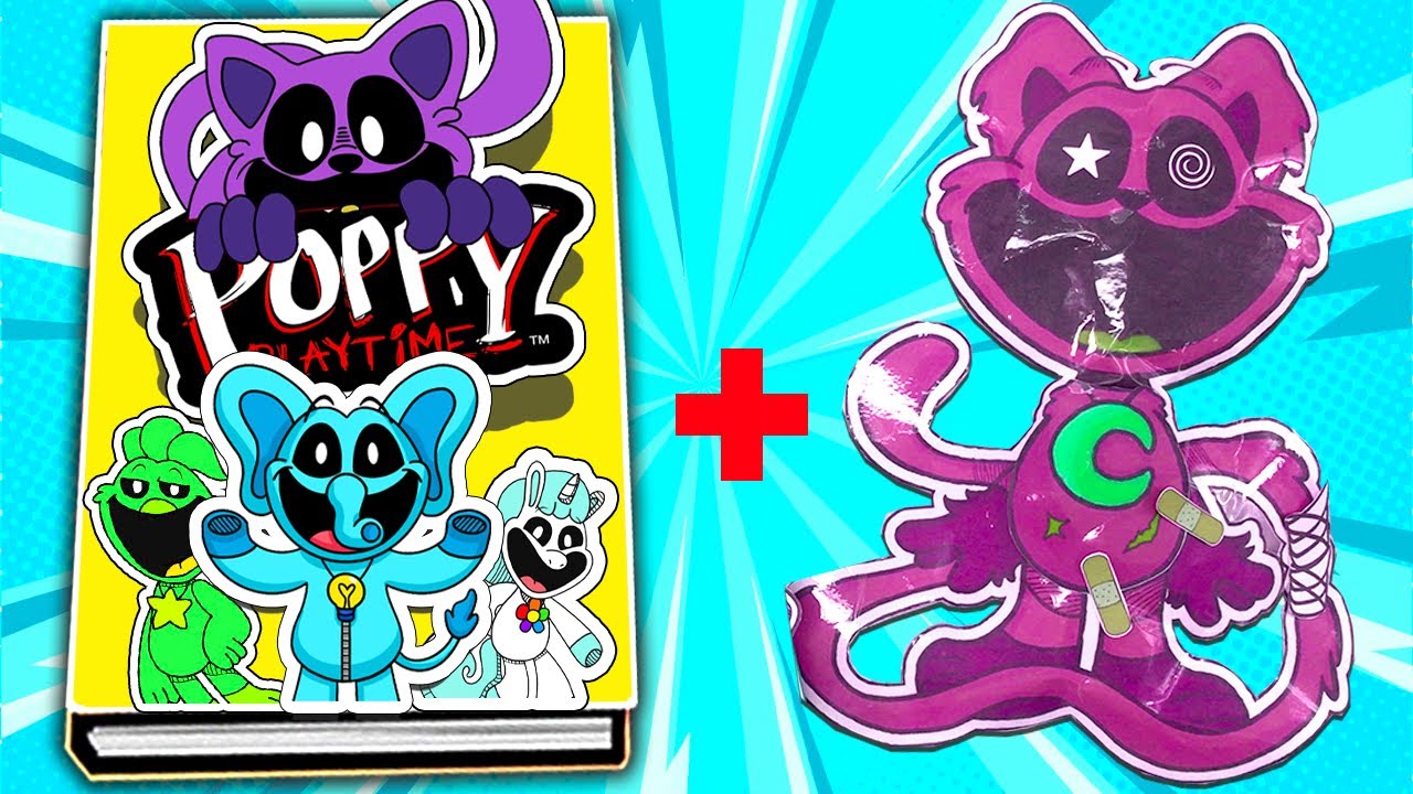 Making Poppy Playtime Chapter 3 Game Book🐱🧼(Smiling Critters Squish) DIY