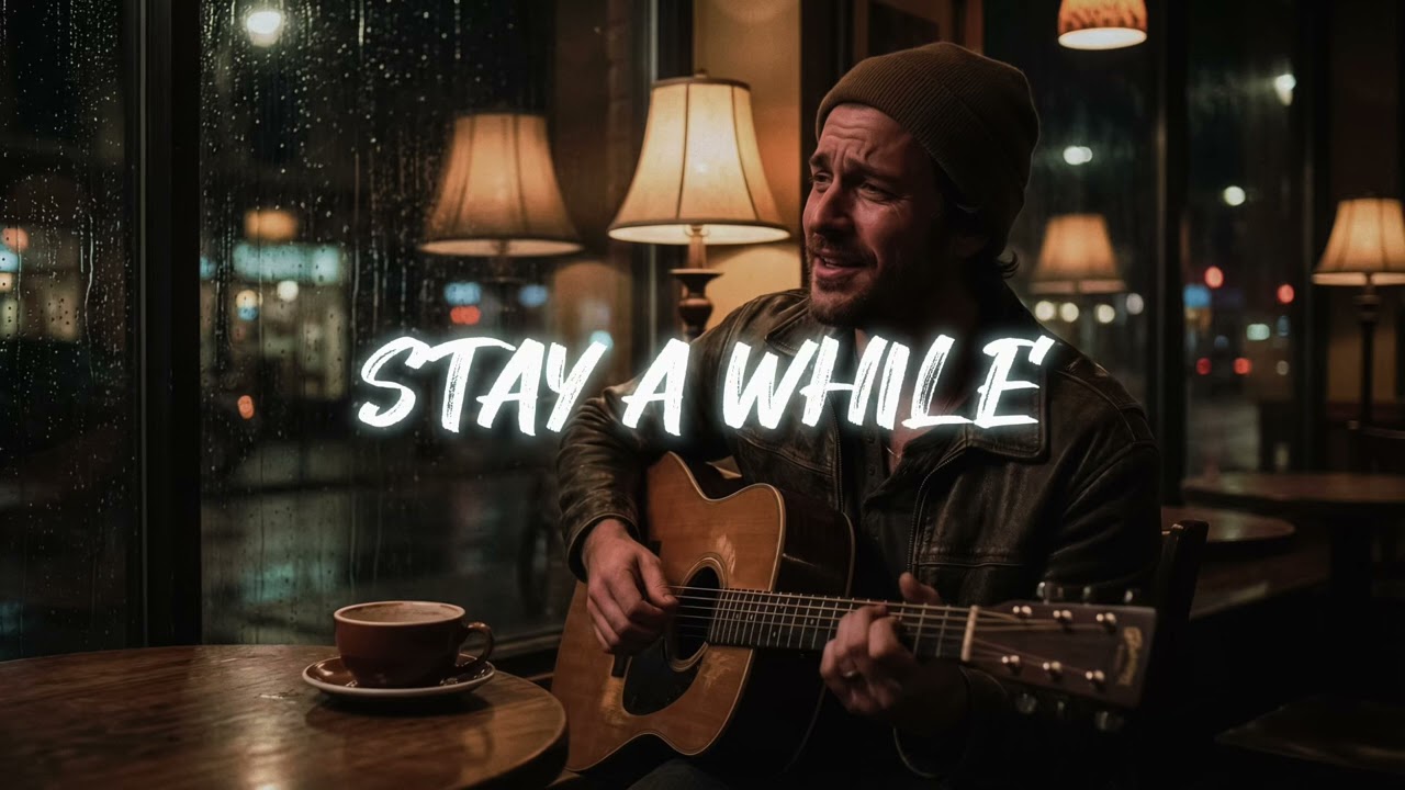 Stay A While - Relaxing Acoustic Soul | Rainy Day Coffee Shop Vibes.