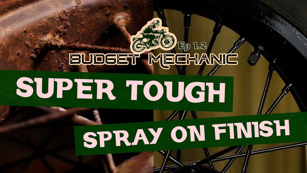 Prep and Paint Motorcycle Wheels With Tire | Durable Long-Lasting DIY Scrambler Cafe Build